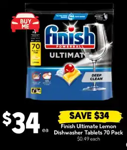 Drakes Finish Ultimate Lemon Dishwasher Tablets offer