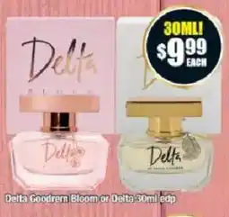 Chemist Warehouse Delta Goodrem Bloom or Delta edp offer