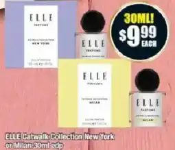 Chemist Warehouse ELLE Catwalk Collection New York or Milan edp offer