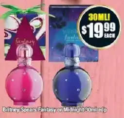 Chemist Warehouse Britney Spears Fantasy or Midnight edp offer