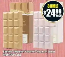 Chemist Warehouse Sabrina Carpenter Caramel Dream or Sweet Tooth edp offer