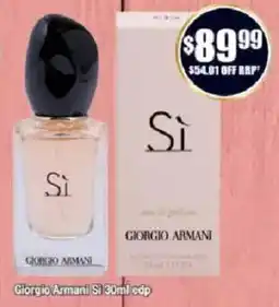 Chemist Warehouse Giorgio Armani Si edp offer