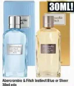 Chemist Warehouse Abercrombie & Fitch Instinct Blue or Sheer edp offer