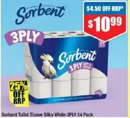 Chemist Warehouse Sorbent Toilet Tissue Silky White offer