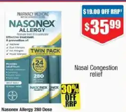Chemist Warehouse Nasonex Allergy 280 Dose offer