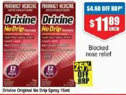 Chemist Warehouse Drixine Original No Drip Spray offer