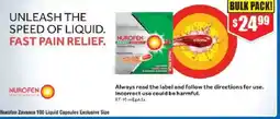 Chemist Warehouse Nurofen Zavance 100 Liquid Capsules Exclusive Size offer