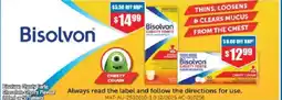Chemist Warehouse Bisolvon Chesty Forte Chocolate Cherry Flavour or 50 Tablets offer