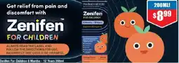 Chemist Warehouse Zenifen For Children 6 Months - 12 Years offer
