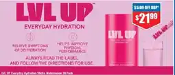 Chemist Warehouse LVL UP Everyday Hydration Sticks Watermelon 30 Pack offer