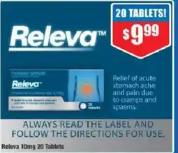 Chemist Warehouse Releva 10mg 20 Tablets offer