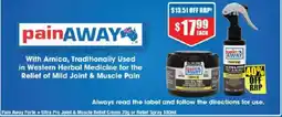 Chemist Warehouse Pain Away Forte + Ultra Pro Joint & Muscle Relief Cream or Relief Spray offer