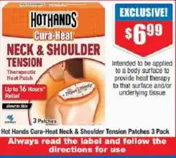 Chemist Warehouse Hot Hands Cura-Heat Neck & Shoulder Tension Patches 3 Pack offer