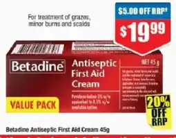 Chemist Warehouse Betadine Antiseptic First Aid Cream offer