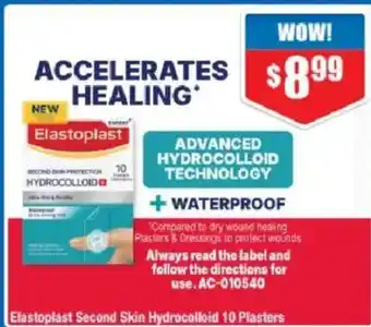 Chemist Warehouse Elastoplast Second Skin Hydrocolloid 10 Plasters offer