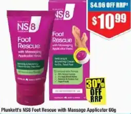 Chemist Warehouse Plunkett's NS8 Foot Rescue with Massage Applicator offer