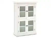 LivingStyles Halifax Solid Mahogany Timber 4 Door Pantry / Cupboard offer