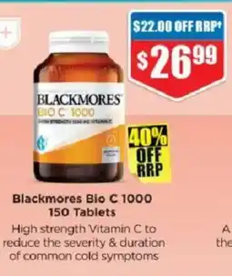 Chemist Warehouse Blackmores Bio C 1000 offer