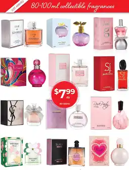 Red Dot 80-100ml collectible fragrances offer