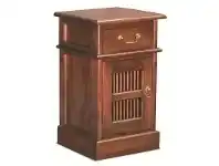 LivingStyles Ruji Solid Mahogany Timber Bedside Table - Mahogany offer