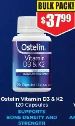 Chemist Warehouse Ostelin Vitamin D3 & K2 offer