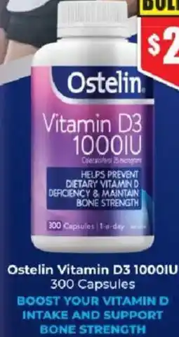 Chemist Warehouse Ostelin Vitamin D3 1000IU offer