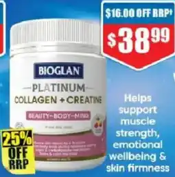 Chemist Warehouse Bioglan platinum collagen creatine offer