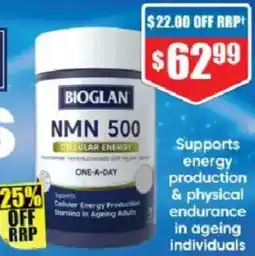 Chemist Warehouse Bioglan nmn 500 cellular energy offer