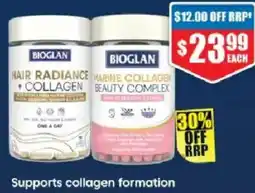 Chemist Warehouse Bioglan hair radiance marine collagen offer