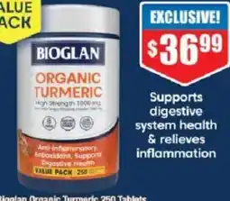 Chemist Warehouse Bioglan organic turmeric offer