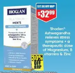 Chemist Warehouse Bioglan platinum mens multivitamin offer