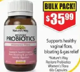 Chemist Warehouse Natures way restore probiotics offer