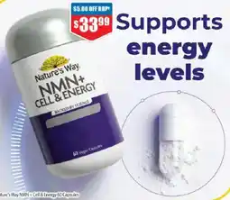 Chemist Warehouse Natures way nmn cell & energy offer