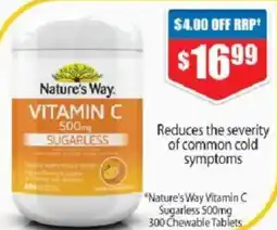 Chemist Warehouse Natures Way VITAMIN C offer