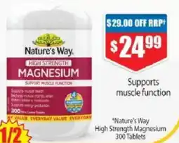 Chemist Warehouse Natures way high strength magnesium offer