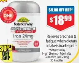 Chemist Warehouse Natures way high strength adak vita gummies offer