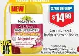 Chemist Warehouse Natures way kids smart high strength vita gummies magnesium offer