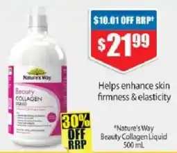 Chemist Warehouse Natures way beauty collagen offer