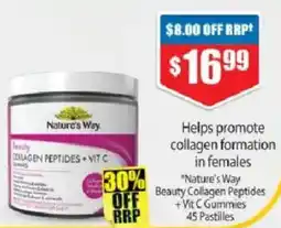Chemist Warehouse Natures way collagen peptides vit.c offer