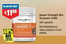 Chemist Warehouse Super Strength Bio Turmeric 3100 offer