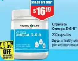 Chemist Warehouse Ultimate omega 3-6-9 offer