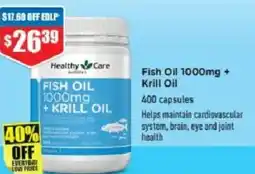 Chemist Warehouse Fish oil 1000mg + krill oil offer