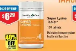 Chemist Warehouse Super Lysine Tablet offer