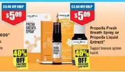 Chemist Warehouse Propolis Fresh Breath Spray or Propolis Liquid offer