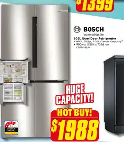 The Good Guys Quad Door Refrigerator offer