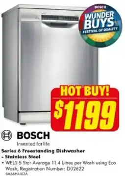 The Good Guys Series 6 Freestanding Dishwasher offer