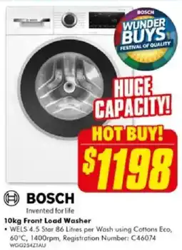 The Good Guys Front Load Washer offer