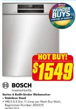 The Good Guys Series 6 Built-Under Dishwasher offer