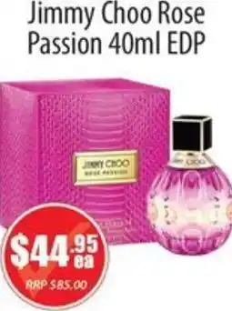 Healthy World Pharmacy Jimmy Choo Rose Passion offer