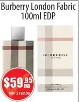 Healthy World Pharmacy Burberry London Fabric offer